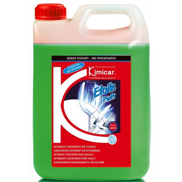 Etoile Piatti detergent manual pentru vase, igienizant, fara fosfati 5L