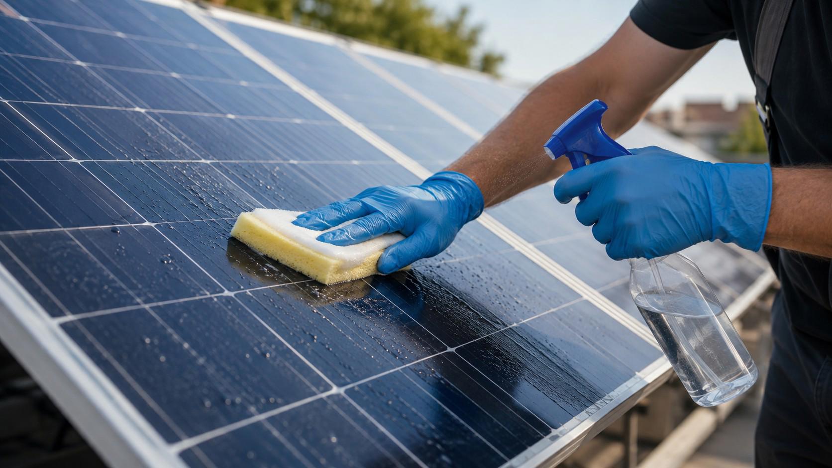 Curatarea panourilor fotovoltaice dupa vara: praful pe care nu il vezi poate conta